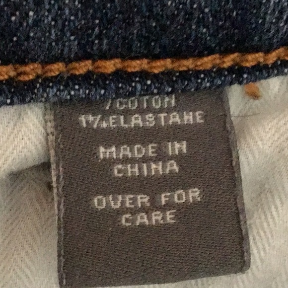 Abercrombie & Fitch Denim Blue Low-Rise Straight Leg Jeans, Stretch, Size 6 - Picture 9 of 9